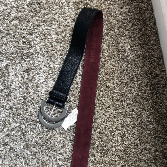 Kim white belt. Never worn. Size XS